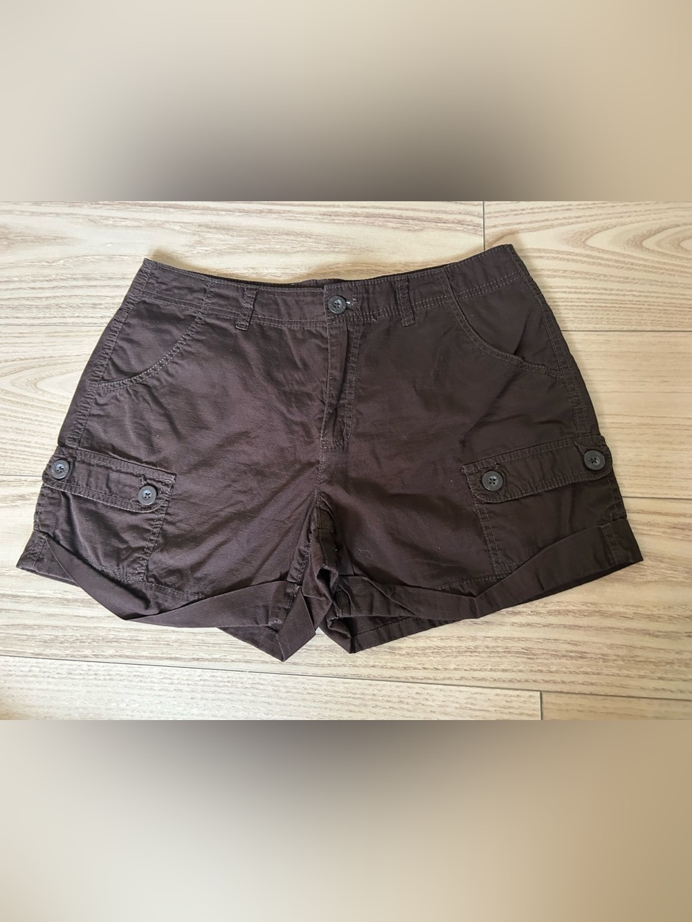 Faded Glory Women's Cargo Shorts - Dark Brown
